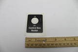 DECAL,OPTION CONTROL BOX HEATR