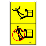 DECAL,LABEL,FALL HAZARD***