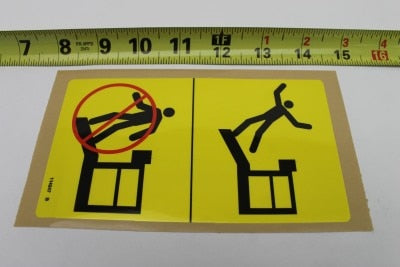 DECAL,LABEL,FALL HAZARD***