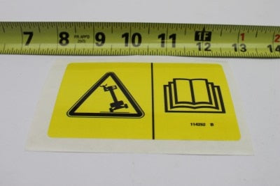 DECAL,LABEL,TIP OVER LMT SWTCH
