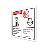 DECAL,DANGER,NO SMOKING