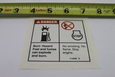 DECAL,DANGER,NO SMOKING