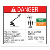 DECAL,DANGER,WELDER TIP HAZARD