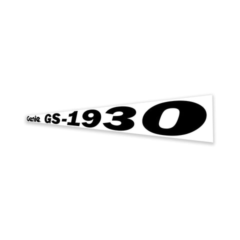 DECAL,COSMETIC,GENIE,GS1930,BLK