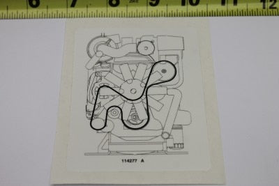 DECAL,LABEL,BELT ROUTING DSG