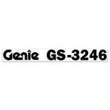 DECAL,COSMETIC,GENIE,GS3246,BLK