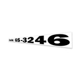 DECAL,COSMETIC,GENIE,GS3246,BLK