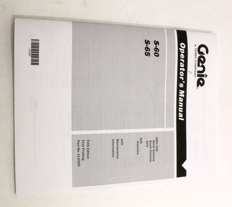MANUAL,OPERATORS,S60/65,5TH AN