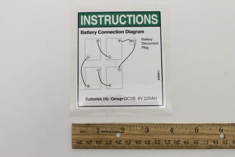 DECAL,BATTERY CONN DIAG,GR