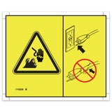 DECAL SYMBOL ELECTRIC HAZARD PLUG