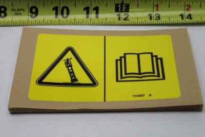 DECAL SYMBOL TIP OVER LIMIT SWITCH