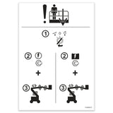 DECAL,LABEL,EMERGENCY DOWN