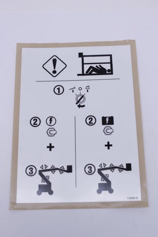 DECAL,LABEL,EMERGENCY DOWN