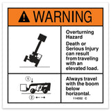 DECAL,OVERTURNING,KEEP LOAD LO