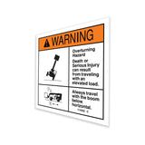 DECAL,OVERTURNING,KEEP LOAD LO
