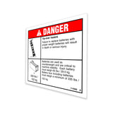 DECAL,DANGER-TIP-OVER,BATT