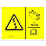 DECAL SYMBOL TIP OVER BATTERIES