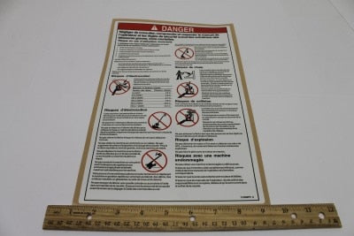 DECAL,DANGER,GENERAL SAFETY