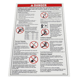DECAL,DANGER,GENERAL SAFETY