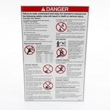 DECAL,DANGER,GENERAL SAFETY