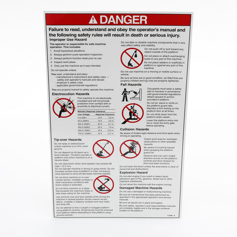 DECAL,DANGER,GENERAL SAFETY