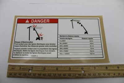 DECAL,DANGER,ELECT HAZARD