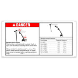 DECAL,DANGER,ELECT HAZARD***