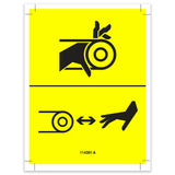 DECAL,WARNING,CRUSHING