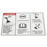 DECAL,DANGER,TIPOVER,TILT