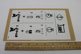 DECAL,EMERGENCY LOWERING IC