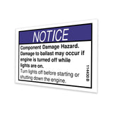 DECAL,NOTICE,COMP DAMAGE HZD
