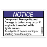 DECAL,NOTICE,COMP DAMAGE HZD