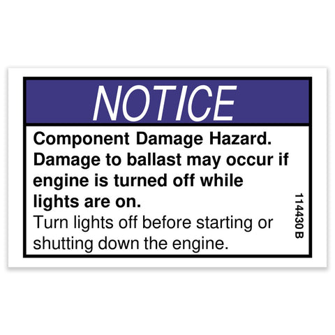 DECAL,NOTICE,COMP DAMAGE HZD