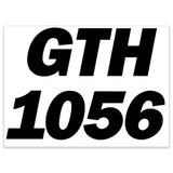 DECAL,GTH 1056 STACKED,WHITE