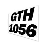 DECAL,GTH 1056 STACKED,WHITE