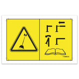 DECAL,TIP HAZARD SYMBOL