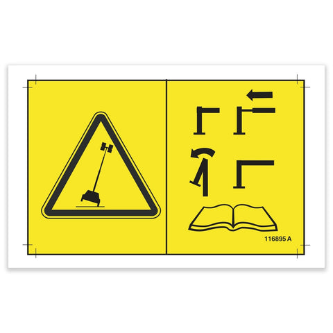 DECAL,TIP HAZARD SYMBOL