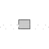 OPTION,6' HALF MESH PLAT/GATE