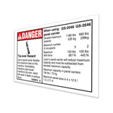 DECAL, CAPACITY, PANEL CARRIER ACC