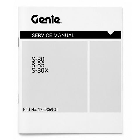 MANUAL, SERVICE, S80/85/80X