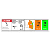 DECAL,DANGER,CAPACITY S-80 XC,WORD,FR