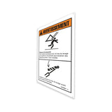 DECAL – WARNING, CYLINDER CHOCK,WRDS ,FR