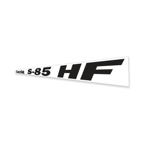 DECAL, BOOM, GENIE S-85 HF, BLK