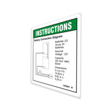 DECAL,INSTRUCT,BATTERY CONNECT, GS-1330m