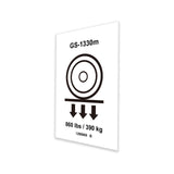 DECAL,LABEL,WHEEL LOAD GS-1330m
