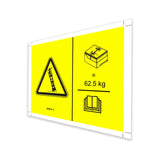 DECAL SYMBOL TIP OVER BATTERIES, GS-1330m