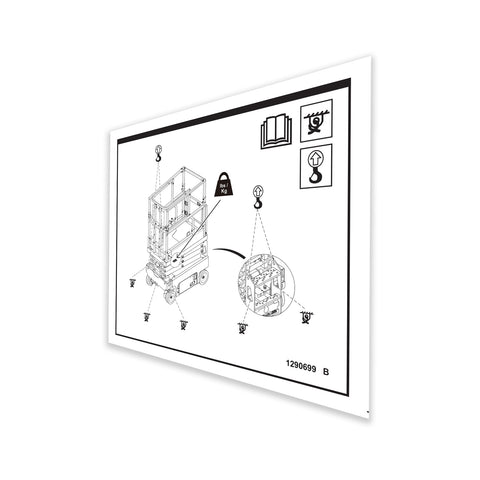 DECAL LABEL TRANSPORT DIAGRAM, GS-1330m