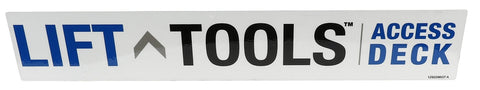 DECAL, LIFT TOOLS ACCESS DECK COSMETIC