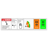 DECAL,DANGER,CAPACITY S-60 HF,WORD, FRENCH