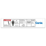 DECAL, MAX CAPACITY, SLAB ACCESS DECK WRD